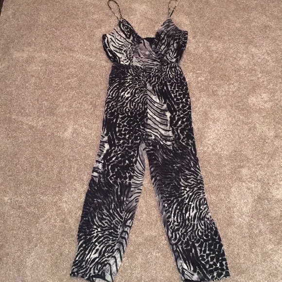h&m grey jumpsuit